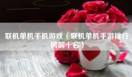 联机单机手机游戏（联机单机手游排行榜前十名）