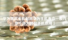 华为哪款手机耐用华为手机寿命一般几年「华为哪款手机耐用」