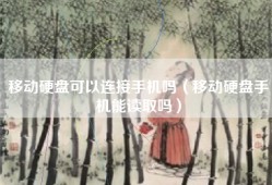 移动硬盘可以连接手机吗（移动硬盘手机能读取吗）