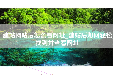 建站网站后怎么看网址_建站后如何轻松找到并查看网址