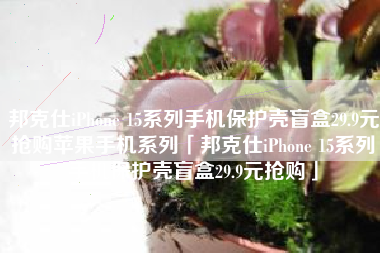 邦克仕iPhone 15系列手机保护壳盲盒29.9元抢购苹果手机系列「邦克仕iPhone 15系列手机保护壳盲盒29.9元抢购」